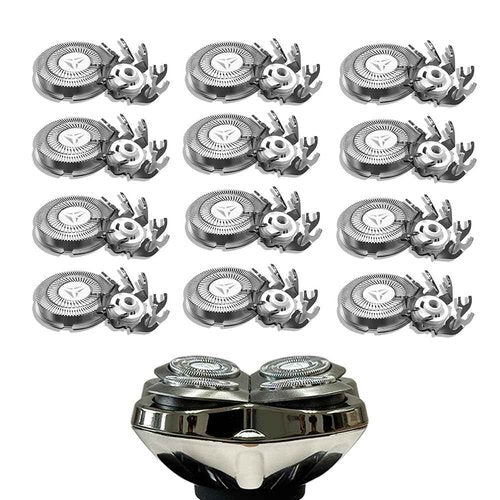 Shaver Replacement Blades for Skull Shaver Pitbull Replacement Blade,Replacement Heads for Pitbull Gold/Silver/Platinum Pro Shaver (12 Blades)