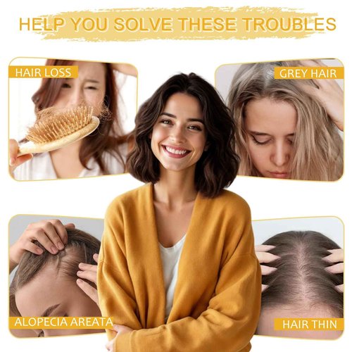 TYQ Hair Toppers for Women with Thinning Hair,14 Inch 360° 3D Synthetic Curly Wavy Side Part Clip in Bangs(Dark Brown Mixed Chestnut)