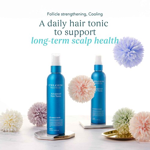 Celgen Advanced Hair Tonic – Scalp Clarifying Spray for Hair Thickening - Soothing Deep Clean Tonic for Thinning Scalp, Nourishing Daily Care with Menthol Refresh and Botanical Extracts (5.07 fl oz)