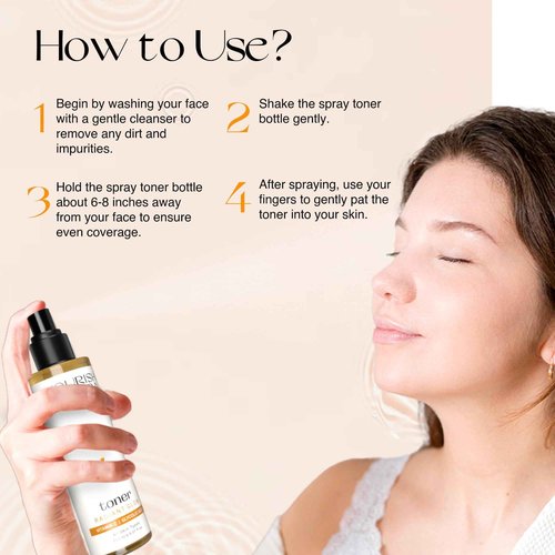 Nourish Mantra Radiant Glow Face Toner/Formulated with Vitamin C, Glycolic Acid, and Vitamin B5 for Glowing Skin & Pore Tightening Toner/Men & Women -150ml