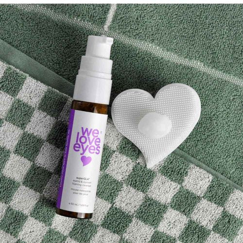 We Love Eyes - SuperGLA® Eyelid & Eyelash Foaming Cleanser - Plant Based Cleanser. All Natural. Cruelty Free. Wash away makeup gently.