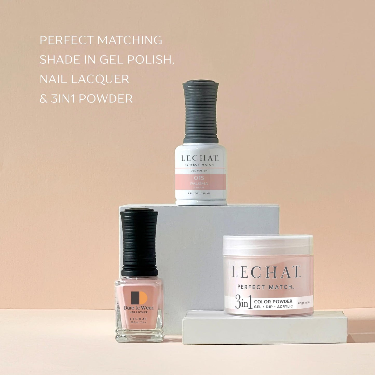 LECHAT Perfect Match Gel Polish, Golden Doublet, 0.5 Fl Oz (PMS22)