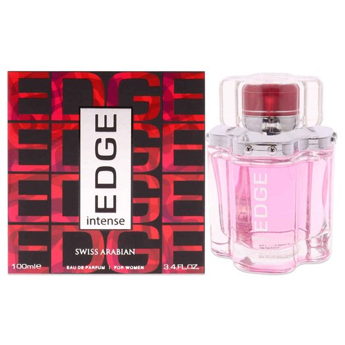 Swiss Arabian EDGE Intense - Luxury Products From Dubai - Long Lasting, Addictive Personal EDP Spray Fragrance - Seductive Signature Aroma - 3.4 Oz