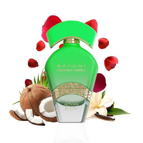 Adyan Coconut Vanille Eau de Parfum – Tropical Delights Collection | Unisex Perfume | 100ml