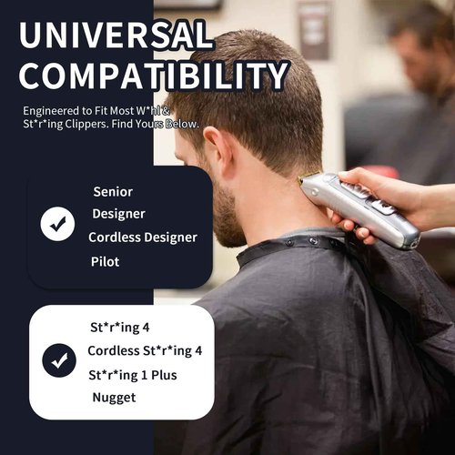 Professional 3 Hole Standard Clipper Replacement Blade Compatible with Wahl Designer, Senior, Cordless Designer, and Pilot clippers (2 Pack)