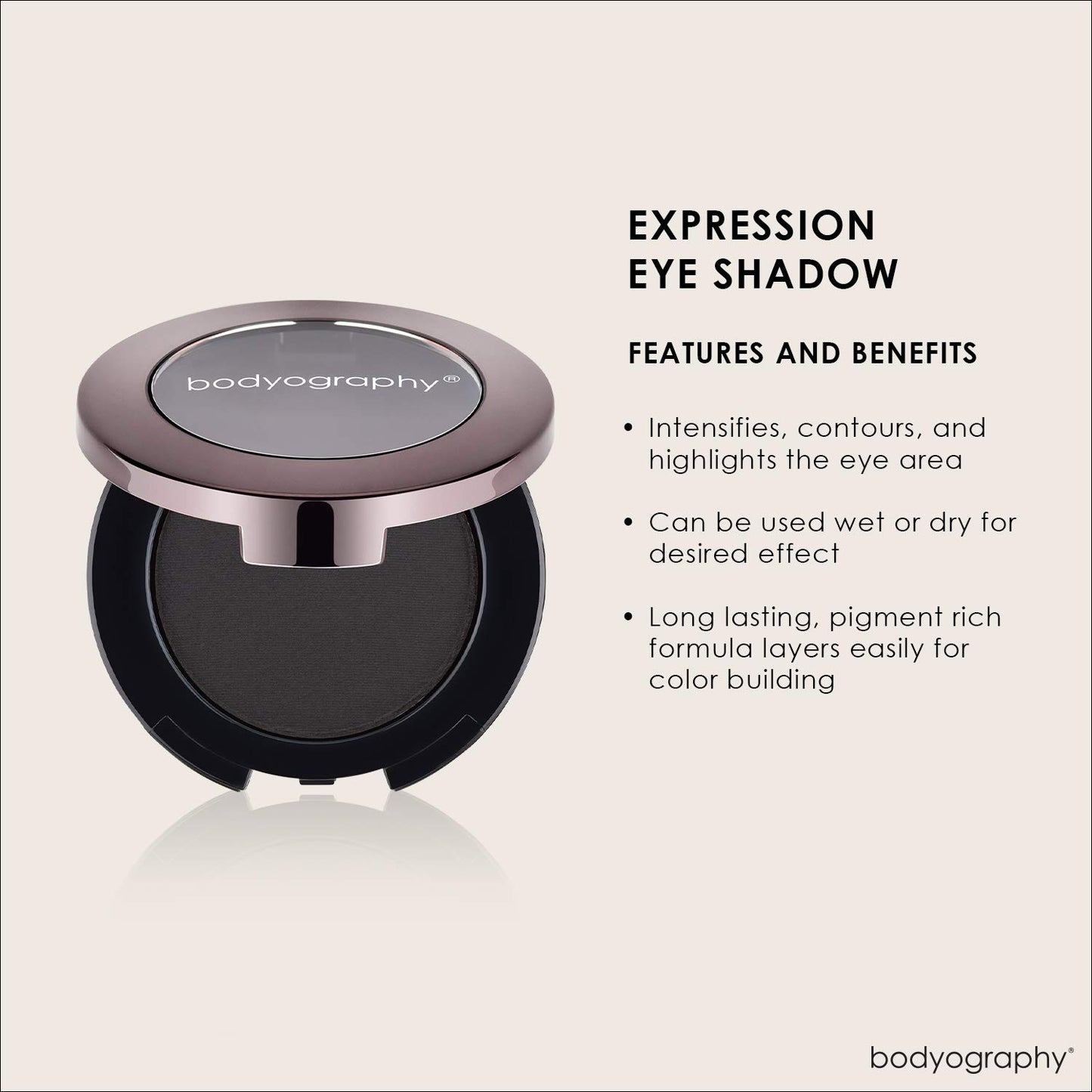 BODYOGRAPHY - Expressions Eye Shadow, Raven, 0.14 Ounce