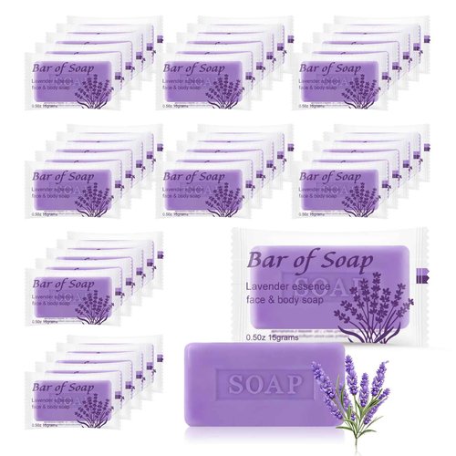 skourvut Bulk Bar Soap Travel Mini Soap Bars Bulk 0.5 oz,Guest Soaps Small for Bathroom,Hotel Soap Bars for Hotel Hospitality Homeless (Lavender,Pack of 150)