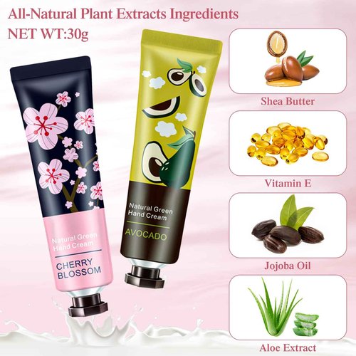 Dansib 120 Pack Hand Cream Gifts Set for Women Mothers Day Gifts for Mom Mini Lotion Bulk for Dry Cracked Hands, Mini Hand Lotion for Nurse Gifts,bridesmaid Gifts,teacher Appreciation Gifts,10 Styles