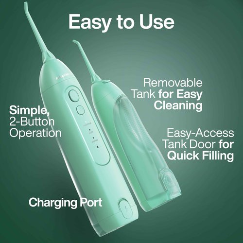 Aquasonic Icon Toothbrush & Water Flosser Bundle (Mint)