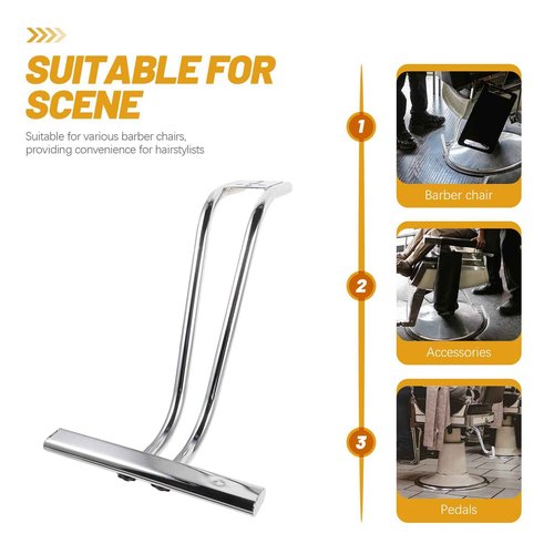 DOITOOL Heavy Duty Salon Chair Footrest,Foot Pedal Replacement,Hairdressing Foot Rest Barber Chair Parts,Attachment Chair Footrest,Salon Accessory