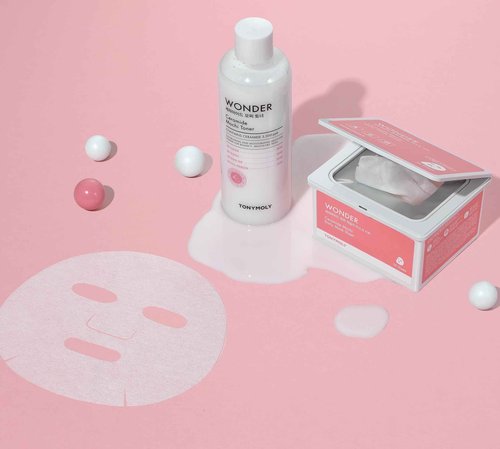 TONYMOLY Wonder Ceramide Mochi Collection Daily Face Mask Sheet, Hypoallergenic, Alcohol Free Korean Skincare Face Mask, 30 Sheets