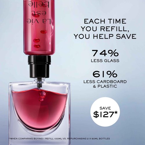 Lancôme La Vie Est Belle L'Elixir Eau de Parfum - Long Lasting Fragrance with Raspberry, Violet & Cocoa Butter - Floral Women's Perfume - 0.34 - Travel Size