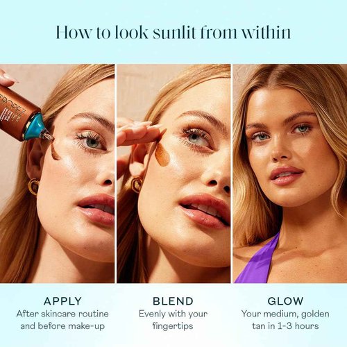 St.Tropez Sunlit Skin Bronzing Tint and Liquid Bronzer For Face & Skin, Creates A Sun-Kissed Glow with Hyaluronic acid, 1 FL OZ