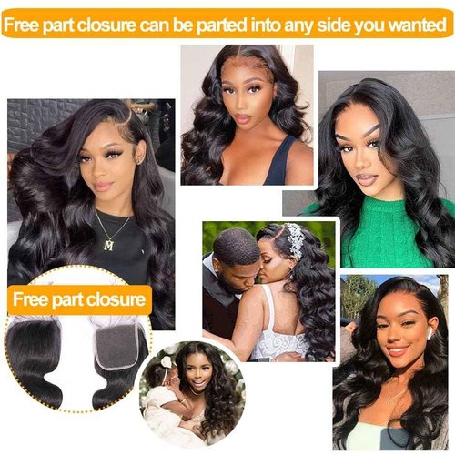 QTHAIR 16A Body Wave 5x5 Transparent Lace Closure 16inch 5x5 Lace Closure 16inch Human Hair Pre Plucked with Baby Hair Lace Closure Natural Black Color for Black Women