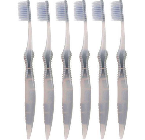 SoFresh Flossing Toothbrush - Adult Size | Your Choice of Color (6, Grey)