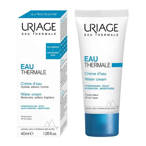 Uriage Eau Thermale Moisturizing Face Cream with Hyaluronic Acid | Fresh & Light Face Moisturizer, Light Floral Scent, Paraben-Free, Non-comedogenic, 40 mL / 1.35 oz