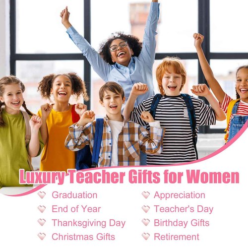IANFEPH Teacher Appreciation Gifts Teacher Gifts Basket from Student End of Year Thank You Canvas Tote Bag for Women Teachers Retirement Birthday Back to School Christmas Gift Thanksgiving Supplies