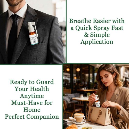 Organic Herbal Lung Cleansing Spray,Cleansing Spray Breath Easy,Mucus Relief and Lung Cleanse,mullein leaf extract-2pcs