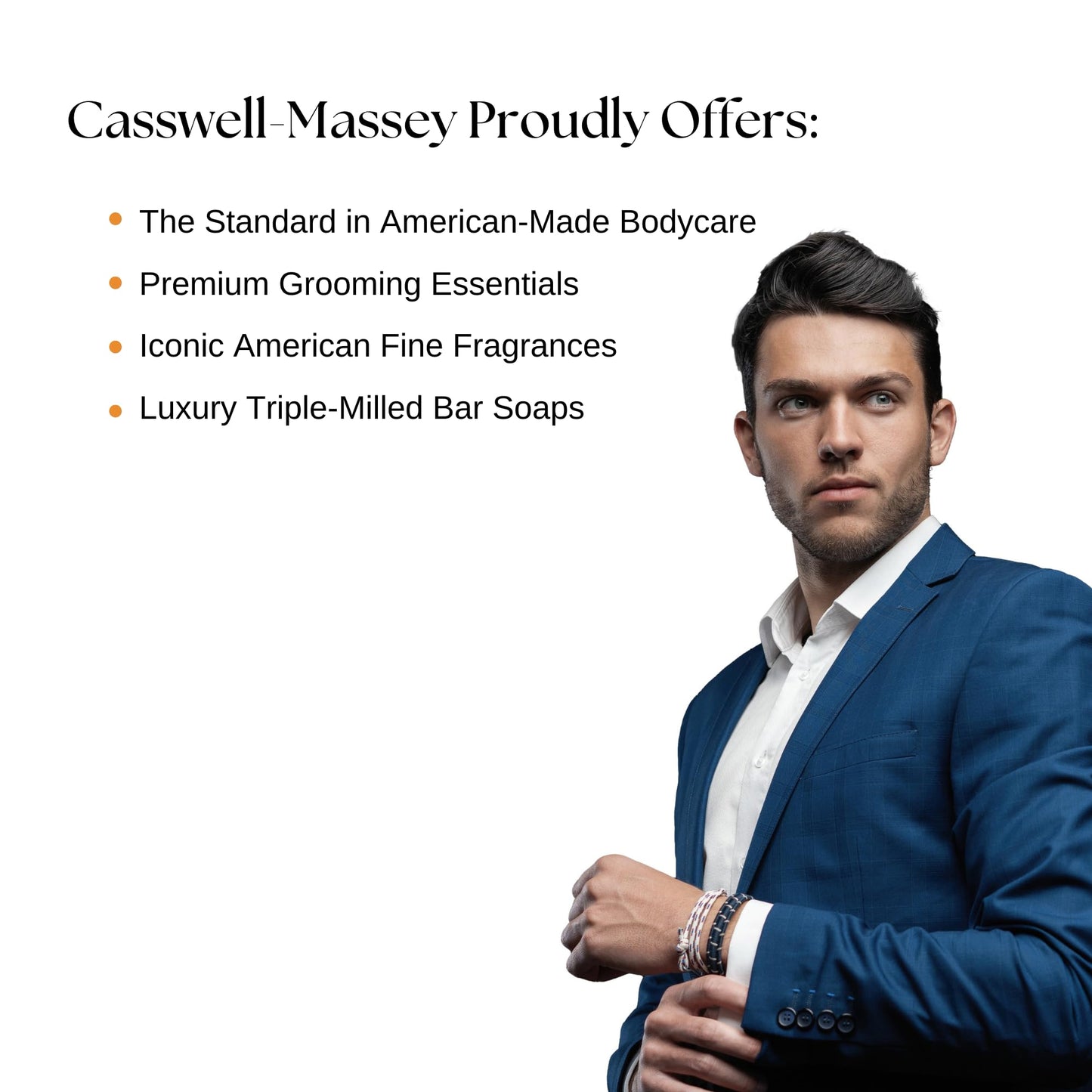 Caswell-Massey Castile Bar Soap, Mens Body Wash, Hand Soap, and Face Wash, Moisturizing Natural Body Soap for Bath or Shower, Woodgrain Sandalwood, 1 (5.8 oz) Bar