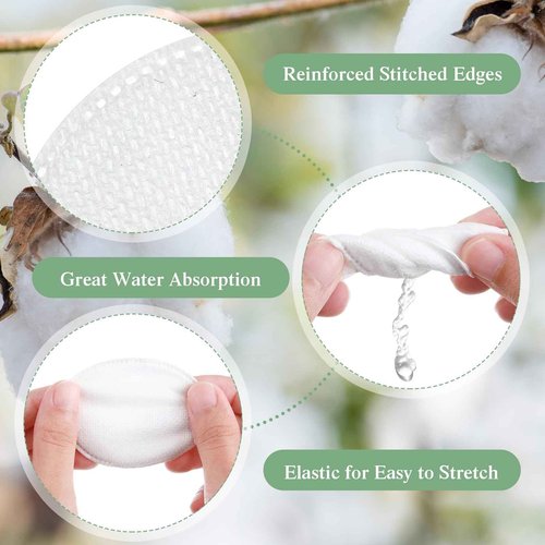 Maxcheck 1500 Pcs Cotton Rounds Bulk Exfoliating Rounds for Face Makeup Remover Cotton Facial Pads for Face Makeup Removal Toner Pads