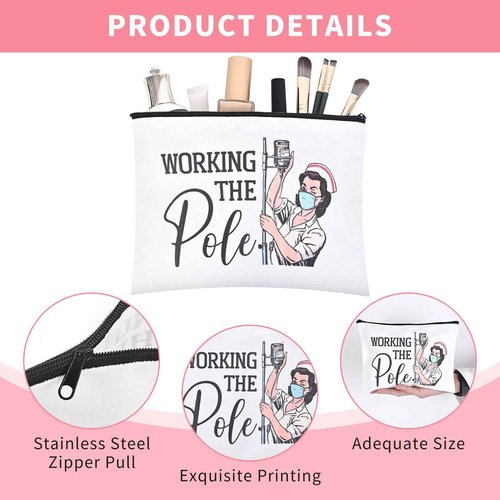 Nurse Gifts for Women,Nurse Accessories for Work with Makeup Bag,Necklace,Socks,Stickers,Nurses Graduation Gift In Bulk with Zipper Bag Cosmetic Bag