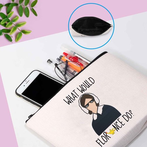 GJTIM Nurse Gift Nursing Graduation Toiletry Pouch What Would Do Makeup Bag Nurse Fans Gift (What Would Do)