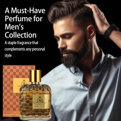QMMV4NB Cologne for Men, 3.4 oz Eau De Parfum Spray, Men's Fragrance Long Lasting - Day and Evening Scent-100 ml