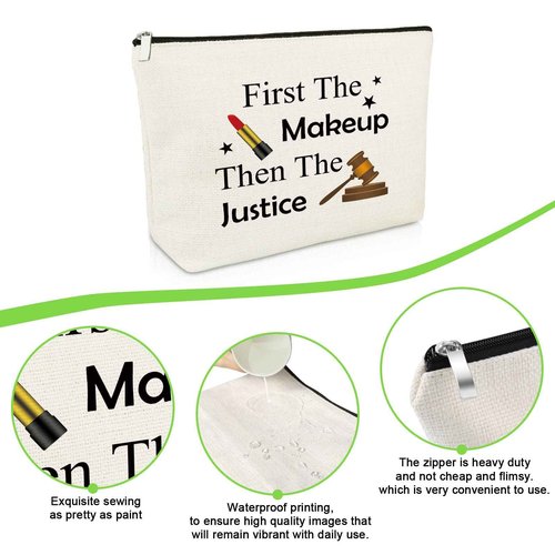Future Lawyer Gift Makeup Bag Attorneys Gifts Lawyer Gifts for Women Law Student Gifts Attorney Birthday Gifts Law School Graduation Gifts Cosmetic Bag Paralegal Gifts Prosecutor Gifts