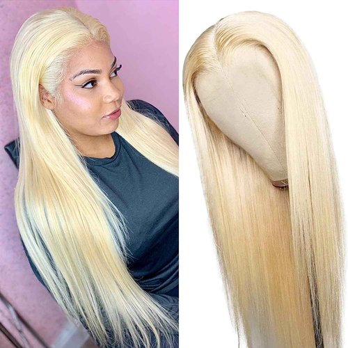 Blonlier 613-ST or DW-13x1x4 Lace Frontal Wigs Human Hair (ST-613, 10Inch (Pack of 1))