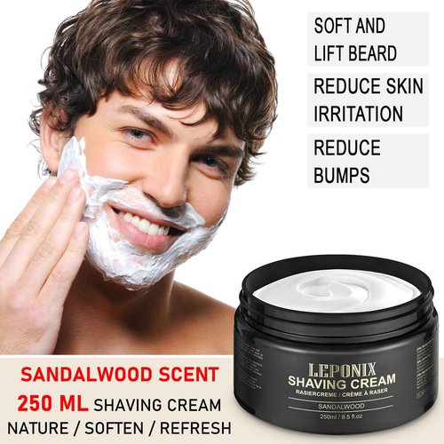 Basic Shaving Kit for Men & 250ml Luxury Large Shaving Cream