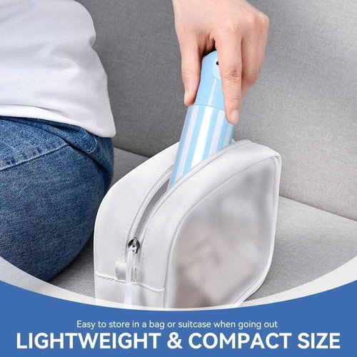 Travel Toothbrush Case, Cute Portable Toothbrush Holder Toothbrush Cup Reusable Plastic Toothbrush Holder Container Case with Cover for Traveling, Camping, Home, School, Business(Blue)