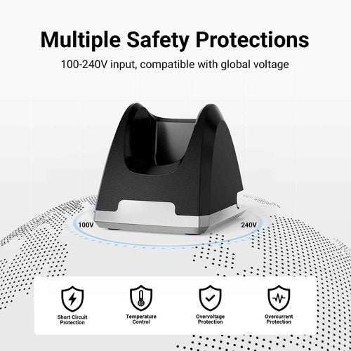 Charger for Wahl Professional Cordless Clipper, Charger Stand Compatible with Wahl, Sterling and 5-Star Cord Clippers 8148 8481 8591 81919 Replacement Parts 3801 Adapter (ONLY Charging Station Base)
