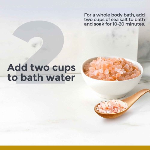 Premier Research Labs Medi-Soak - Bath Salts for Foot and Body Soak, Sea Salt Bath for Women and Men, Relaxing Mineral Bath Soak, Gentle Exfoliant, Organic, Vegan, No Added Fillers - 2 Lb