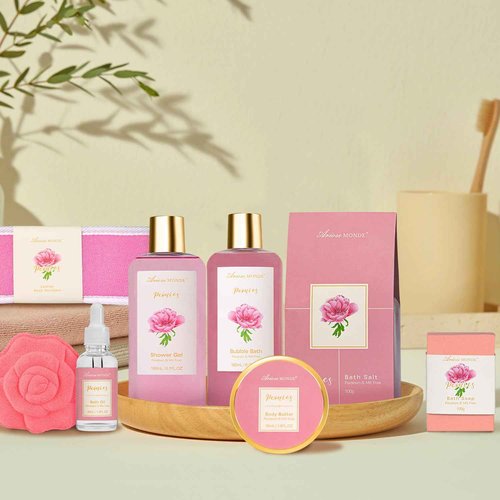 Gift Basket for Women Bath and Body Gift Basket Set for Women, 9pcs Home Spa Set for Self Care, Mothers Day Relaxing Bath Sets Birthday Christmas Gifts for Mom Sister Her Wife