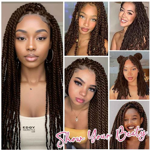 Afro Kinkys Bulk Human Hair for Dreadlocks Extensions and Locs Repair 1 Pack 50 Gram Afro Kinky Curly Human Hair Bulk for Twist (4#, 14 Inch)