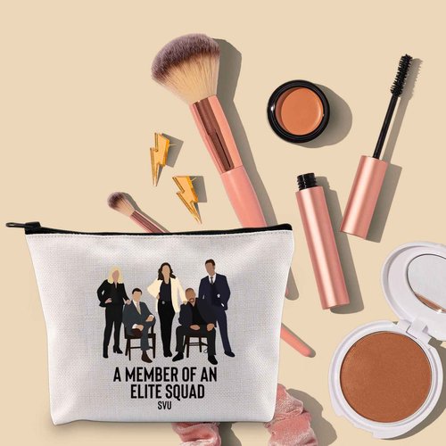 TOBGBE Funny Law Detective Team SUV TV Show Merchandise A Member Of An Elite Squad SVU Cosmetic Bag Detective Lover Gift (Law Team Bag)