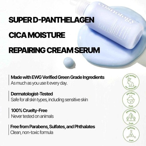 COSNOLOGY 15% D-Panthenol Barrier Repair Serum – Intensive Hydration, Skin Recovery & Wrinkle Care with Marine Collagen & Hyaluronic Acid – For All Skin Types | 2.70 fl.oz 80ml | K Beauty Skincare