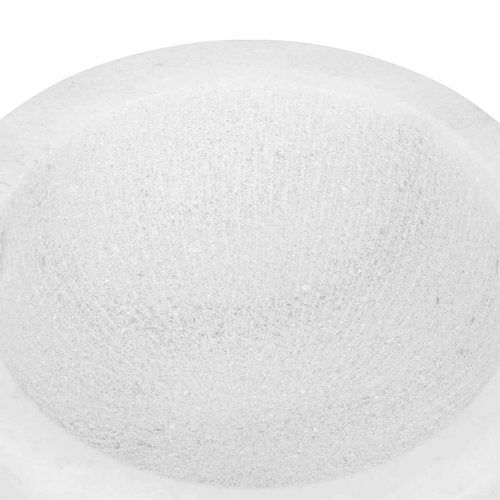 Linkidea Marble Shaving Soap Bowl, 100% Natural Marble with Interior Grooves for Maximum Lather, Heat Retaining Stone Provides a Luxurious Hot Shave Experience, Gift for Husband, Dad (White)