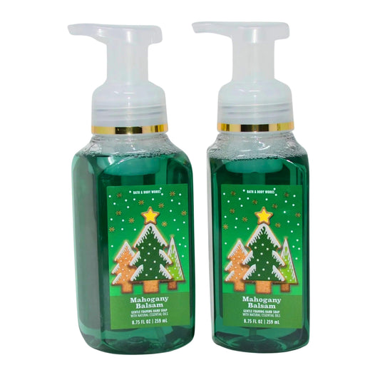 Bath & Body Works Foaming Hand Soap, Set of 2, 8.75oz Each (Mahogany Balsam)