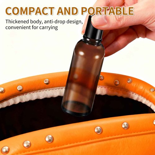 10ML Roller Bottles for Essential Oil, 4 Pack Empty Amber Glass Roller Bottle for Perfume Oil, Roll on Bottles with Stainless Steel Roller Balls, Opener, Funnel and Dropper for Aromatherapy, Massage