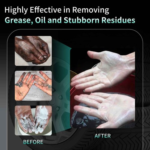 Jungarian 30s Fast Clean Industrial Hand Cleaner for Mechanics - 2X Concentrated Formula Mechanic hand Soap to Absorb Tough Grease, Oil, Paint & Dirt, Odour-removing (35.2oz)