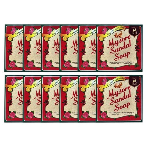 Mysore Sandal Soap, 150 grams Units 5.29 Ounce (Pack of 12)