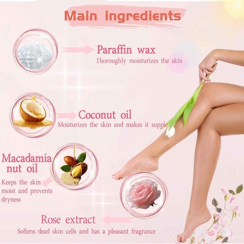2 Pairs Paraffin Wax Gloves & Socks Set for Hands Feet - Autumn Winter Intensive Moisturizing Therapy, at-Home Spa Skin Healing & Softening Mask, Rose Scented, Dry Cracked Skin Care