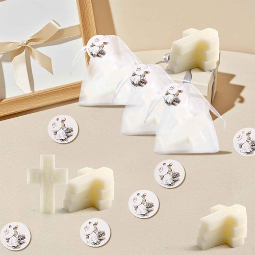 50 Pcs Baptism Favors Set Cross Soap for Girls and Boys,Baptism Party Favors for Guests,Christening Souvenirs for First Communion Favors,Recuerdos De Bautizo Para Niño Niña,Primera Comunion Recuerdos