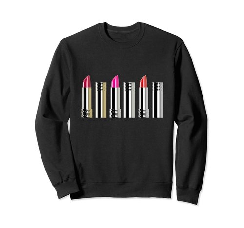 es designs Lipstick Sweatshirt ,Grey ,Small