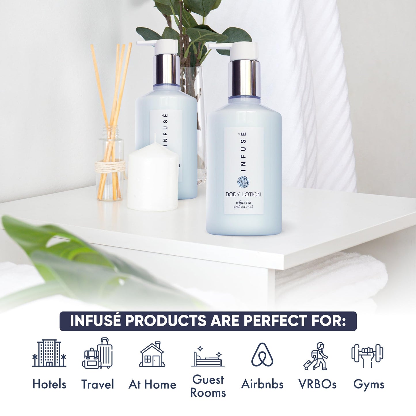 Terra Pure Infuse Lotion, Retail Size Hotel Amenities, 10.14 oz. (Single)