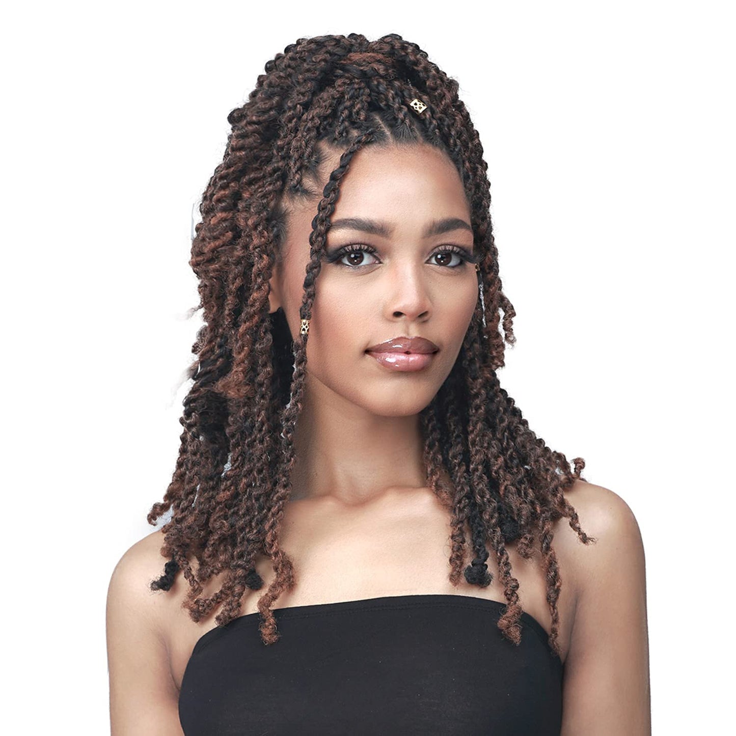 Bobbi Boss Crochet Braids 3X Loc N Twist Afro Twista 18" (3-pack, T1B/BUG)