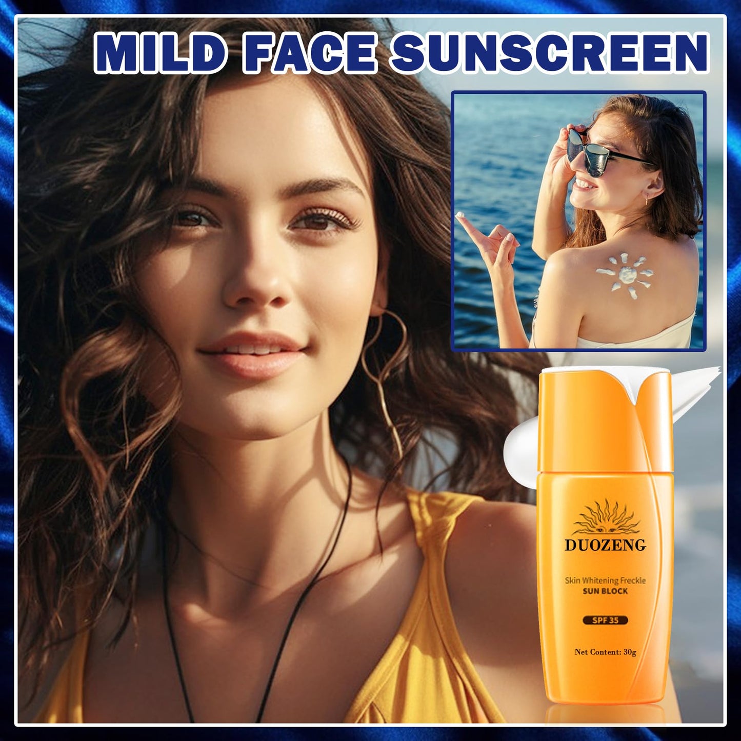 Sun Stick,Watery Sunscreen Stick for Face,Matte Long Lasting Non-Greasy SPF 50+Sunstick J