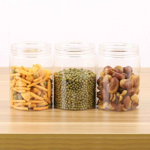 Tecbeauty 12-Pack 300ml Empty Large Refillable Clear Plastic Jars with Lids for Beauty Products, Round Containers for Slime, Cream, Multi Use, Gold