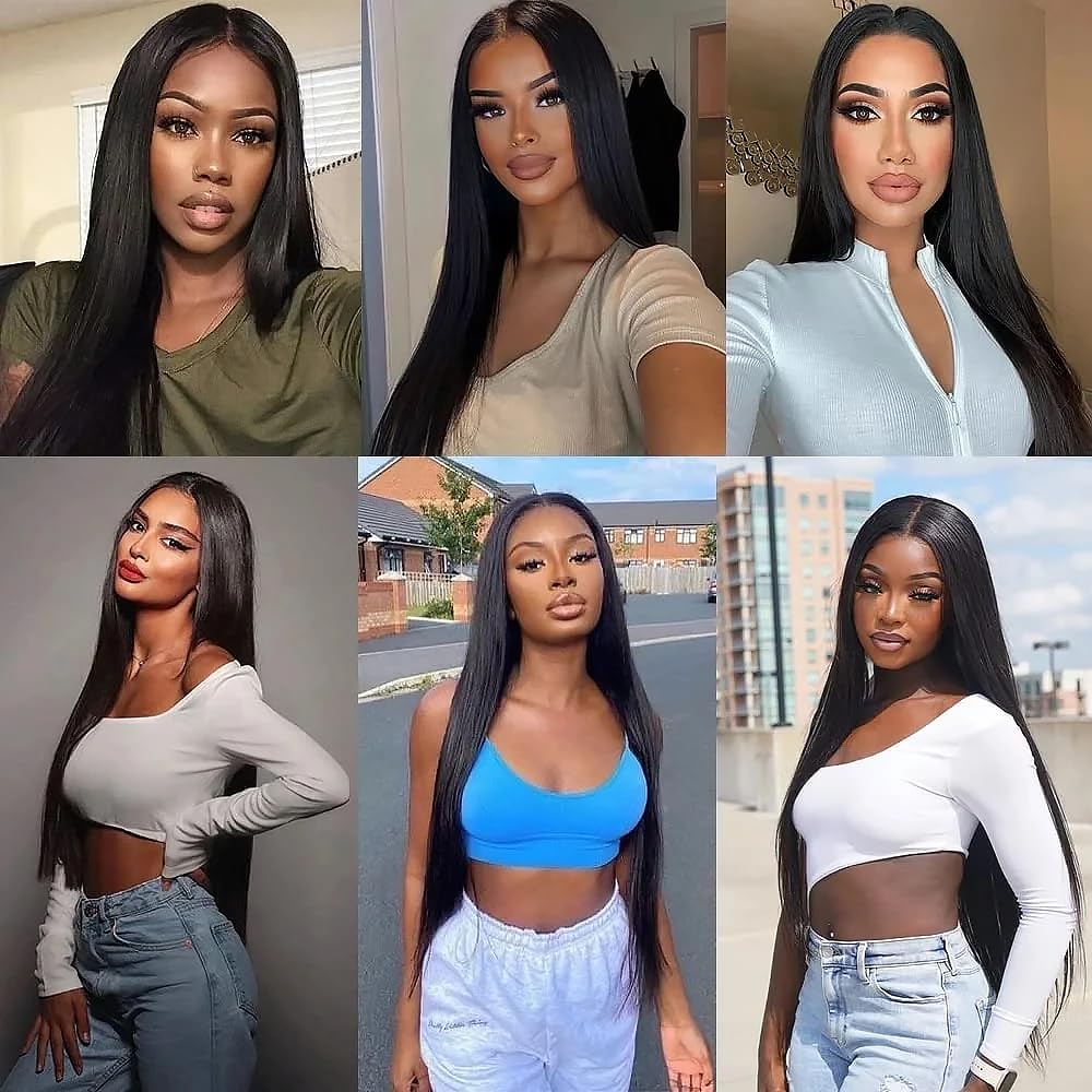 20 20 20 inch Straight Human Hair Bundles Natural Black Color Brazilian Straight Bundles Human Hair Unprocessed Virgin Hair 3 Bundles Straight Hair Bundles